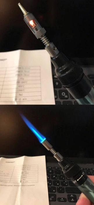 Беспроводной гас паяльник турбо горелка автоген пояльник газ плитка