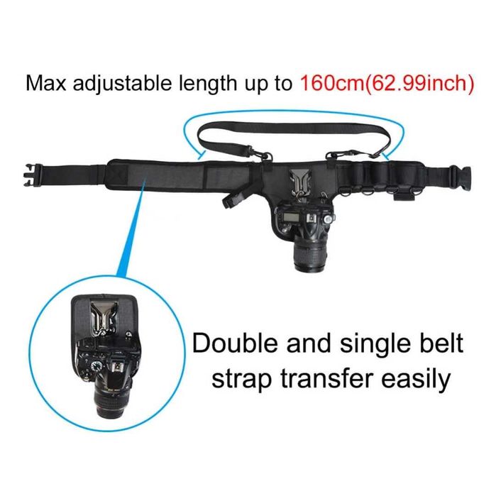 Curea brâu Caden MB600 pentru prindere aparat foto DSLR