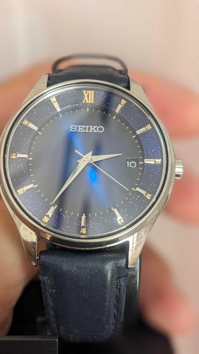 Ceas Seiko Eternal Blue Limited Edition Titanium Sapphire Solar Selection SBPX141 V157-0DK0
