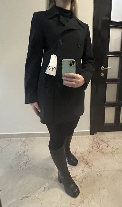 Pardesiu / trench scurt Zara nou