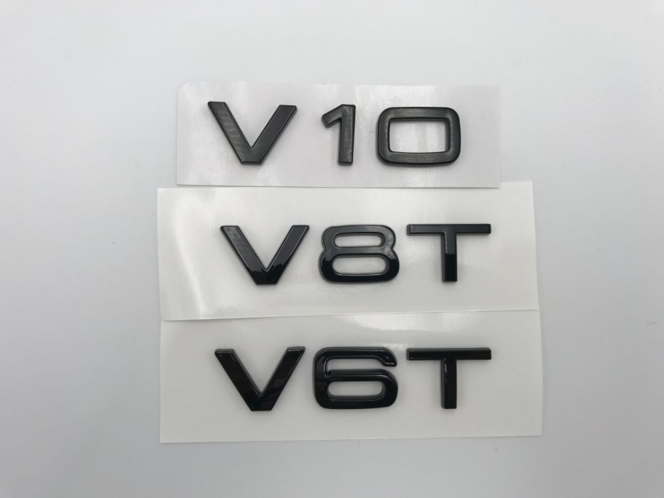 Emblema AUDI V8T aripa negru