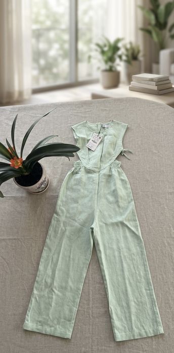 Новый комбинезон zara 7/8 лет лен