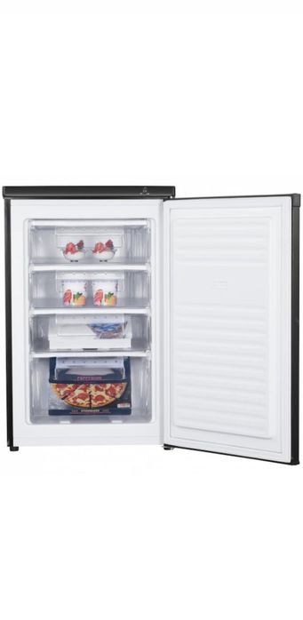 Congelator Heinner HFF-HM91BKE++ 91 l, 4 sertare, Clasa E, Control mecanic, H 85 cm, Negru