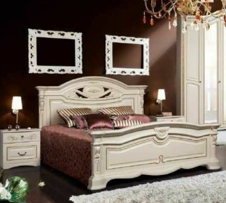 Белорусская кровать абсолютно новая. Слоним мебель оригинал.МДФ