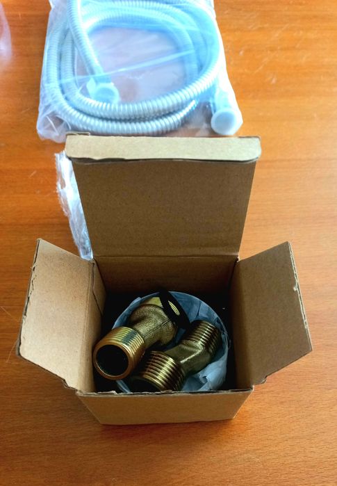 Baterie cadă/duș Evosanitary, aqua star 671286, cu furtun și pară duș