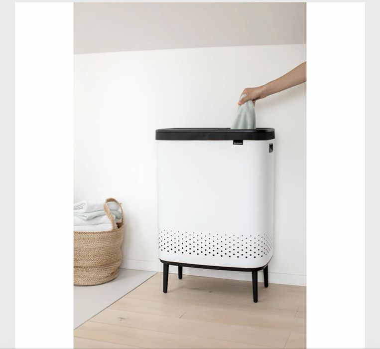 Кош за пране Brabantia Bo 2x45L, White