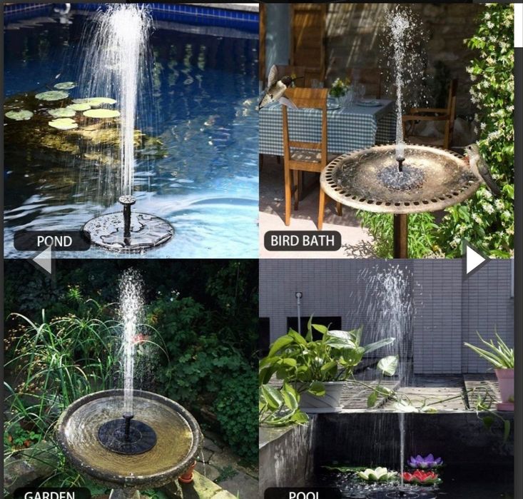 Декоративен соларен фонтан