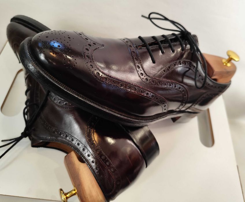 Pantofi oxford brogue 44 44.5 Johnston & Murphy piele naturala