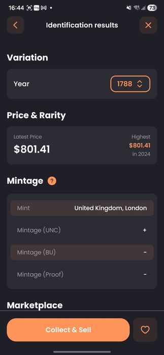 Monede vechi din aur si argint din 1788 din Romania si Marea Britan