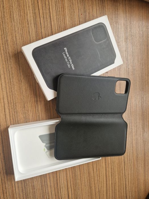 Husa Piele Naturala Leather Folio Originala Apple Iphone 11 Pro Max