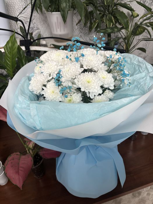 Хризантема букет сатылады свежий