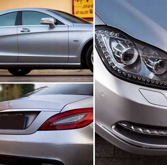 Автомобилно фолио Драскан Алуминий Сиво - 1.52 х 1 метър.