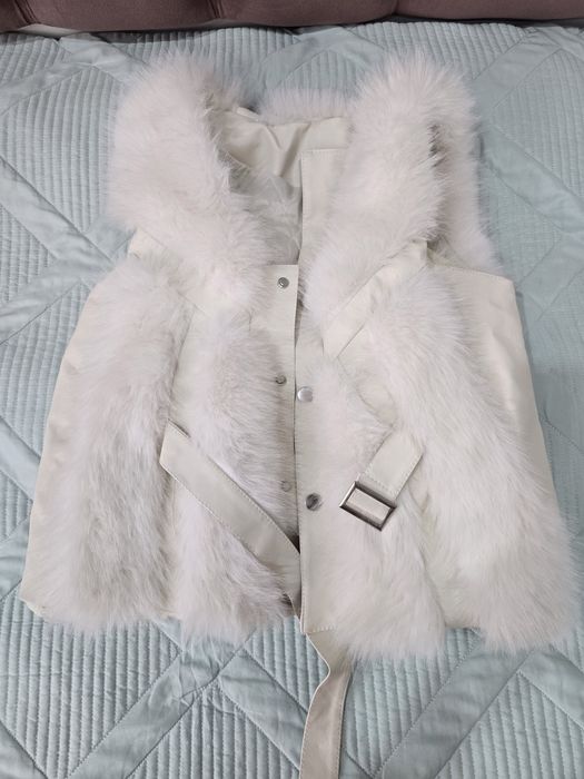 Детская меховая жилетка