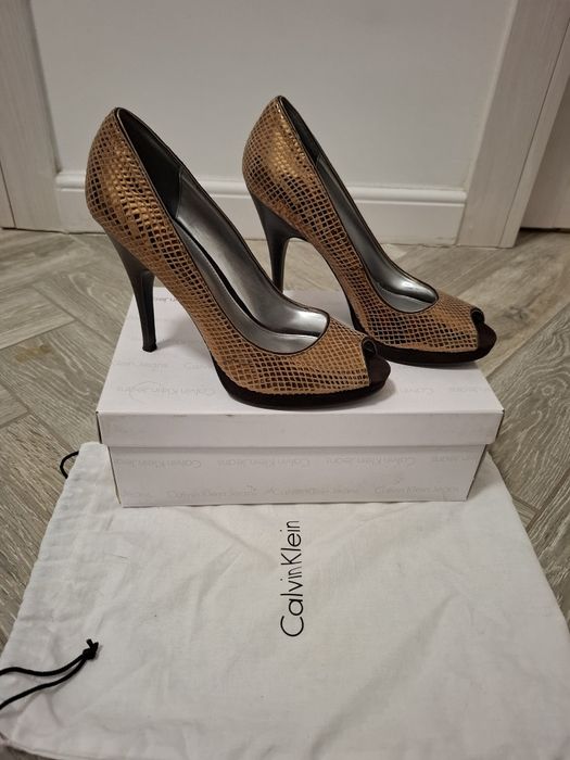 Pantofi dama din piele, Calvin Klein