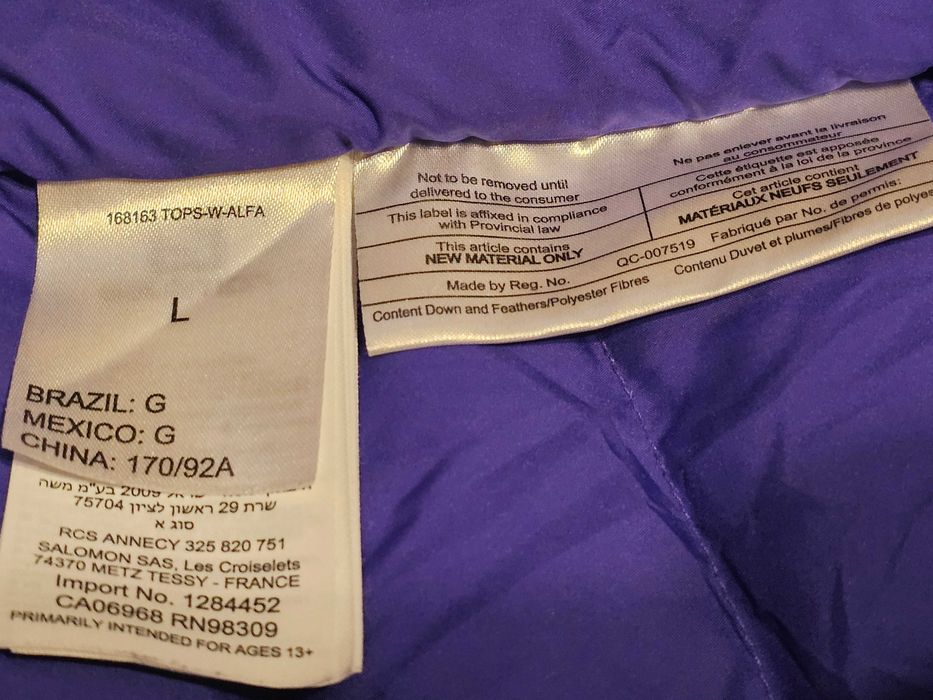 Geaca puf dama Marime L salomon stare impecabila