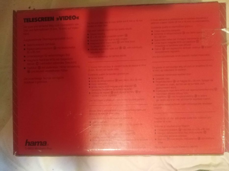 Dispozitiv optic de transfer pelicula film pe digital sau caseta video