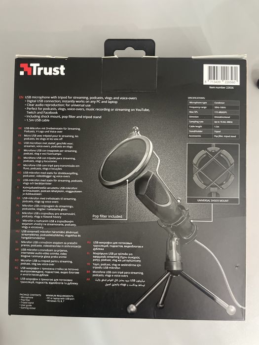 микрофон trust mantis streaming
