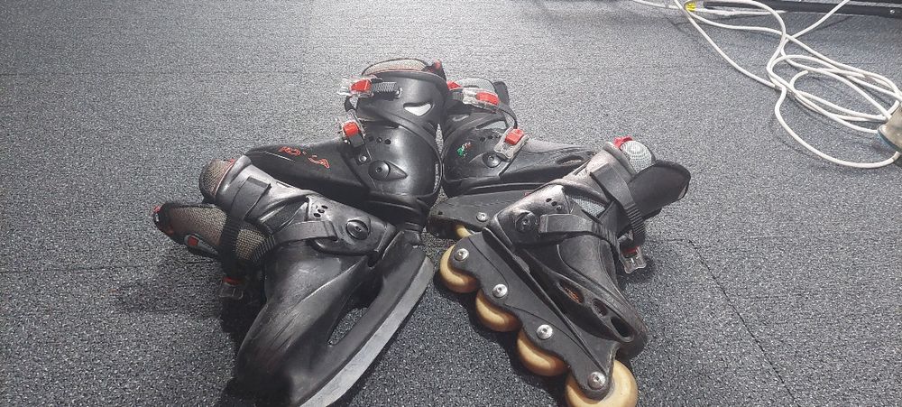 Vând patine Roxa role și gheața  măsură 33