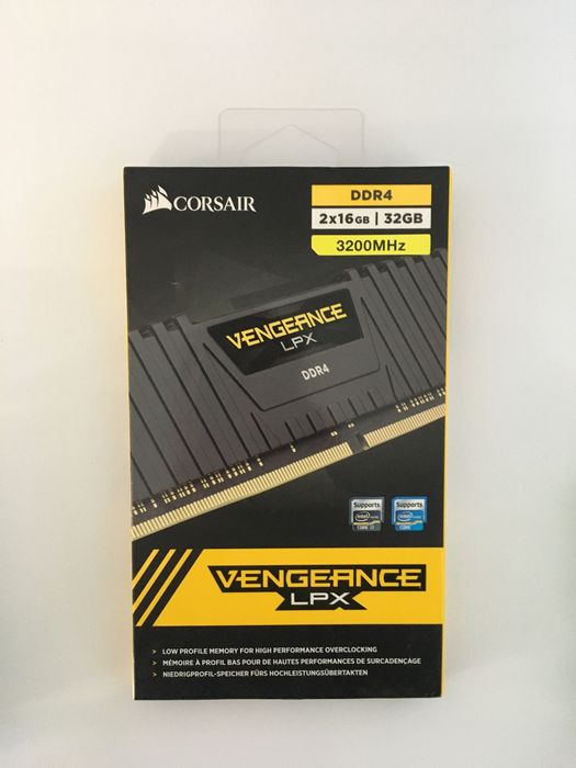 Corsair Vengeance LPX Black 32GB DDR4 3200MHz CL16 Dual Channel Kit