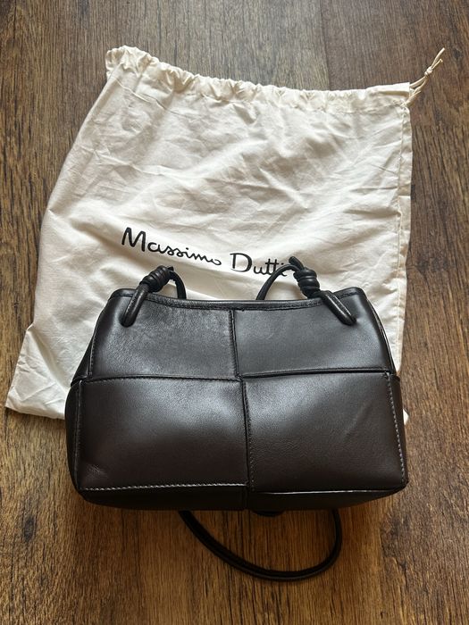 Massimo Dutti – дамска чанта през рамо от естествена напа кожа