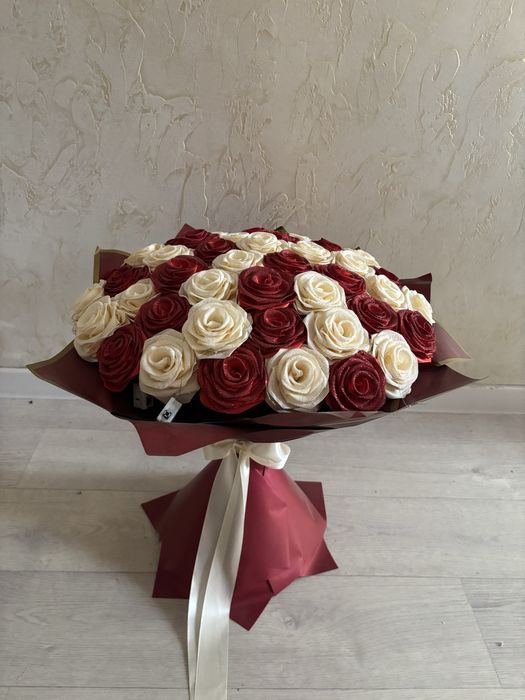 Букет из атласных лент