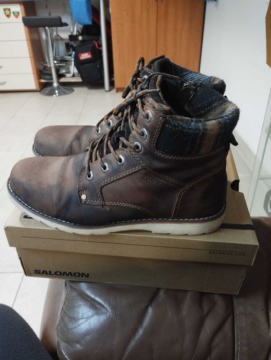 Мъжки боти Tom Tailor кожени 43