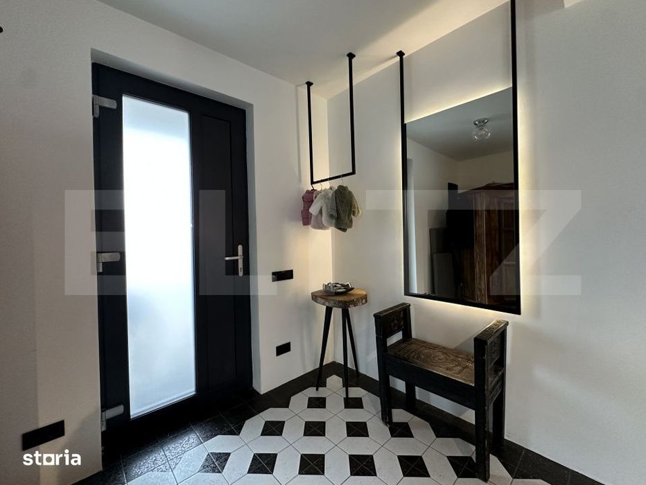 Casa moderna stil industrial, 120 mp utili, zona intrare Baciu - Cluj
