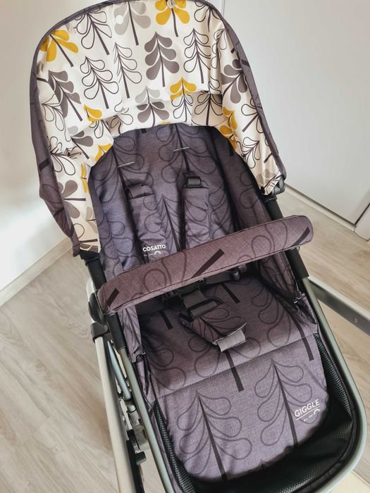 Cosatto Бебешка количка 3в1 Giggle Trail Fika forest с ISOFIX