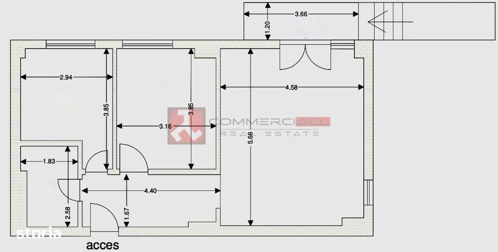Spatiu Comercial 72 Mp | Zona Coresi