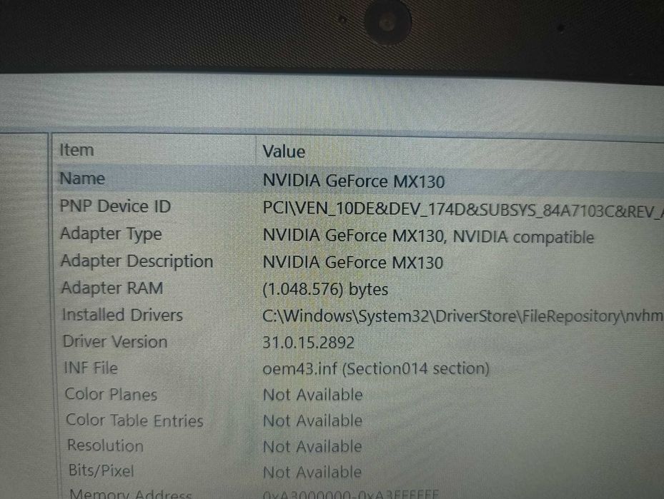 Laptop HP .Intel i5 8th gen . 240GB SSD . Nvidia 130mx 4GB . 8GB DDR4.