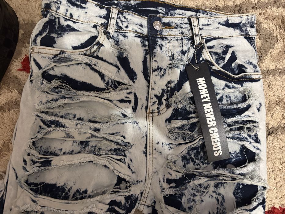 Blugi slim fit “money never cheats”