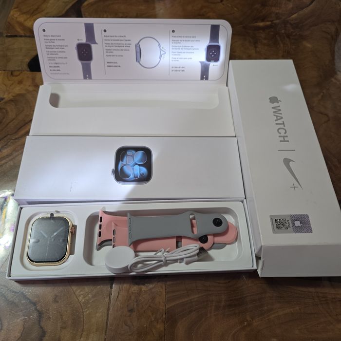 Apple watch series 11 gold 46mm + слушалки+ iPhone battery