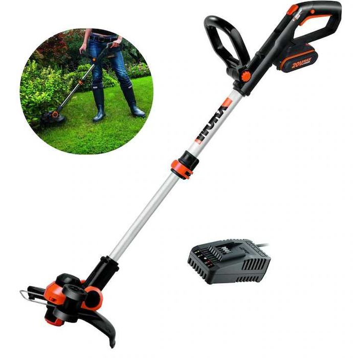 Trimmer pe bază de acumulator Worx 20V WG163E.2,