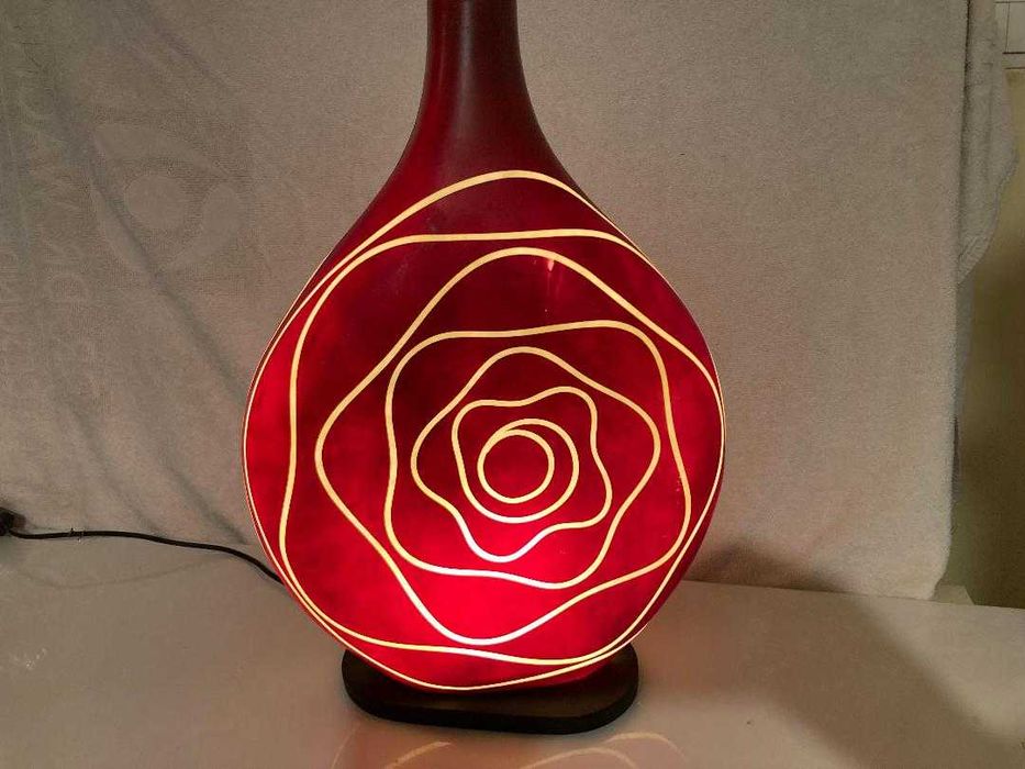 lampa Bali flacara rosie