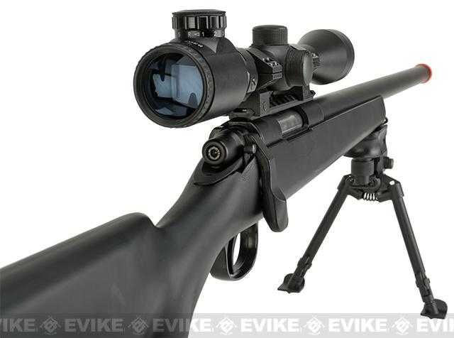 Pusca CU LUNETA Aer Comprimat airsoft VANATOARE  Manuala Spring