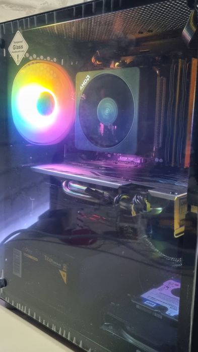 Unitate PC Gaming: Ryzen 5 5500/16GB/RX 580 8GB/250SSD/1TB/WIFI/FRGB