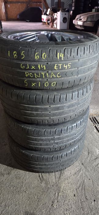 PONTIAC оригинални джанти със гуми 185/60/14 6J×14 ET45 5×100 цо57,1