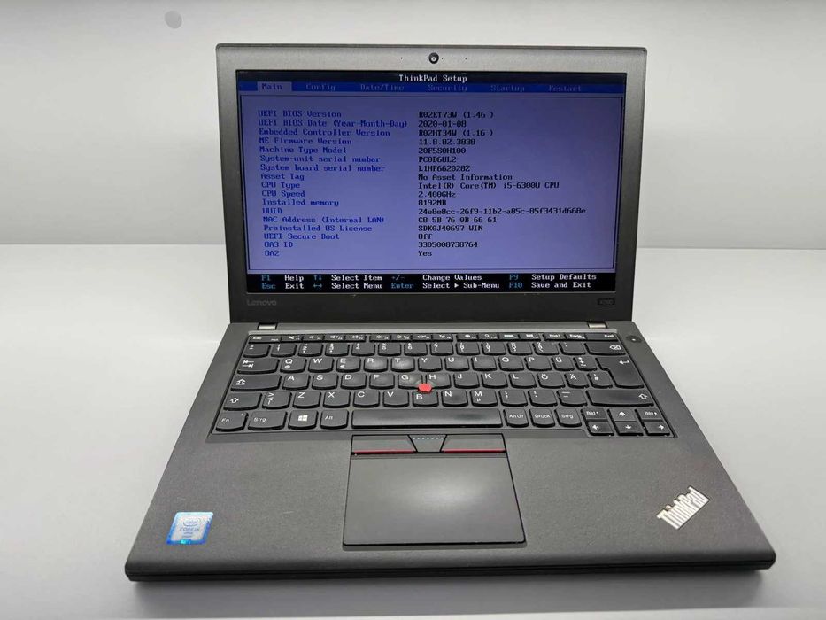 Laptop SH Lenovo Thinkpad X260 i5-6300U 8gb RAM SSD 120GB 2 baterii