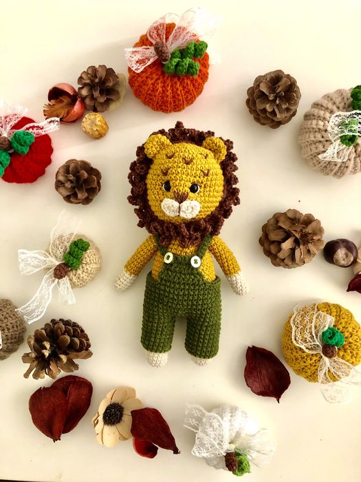 Плетена играчка Лъвче