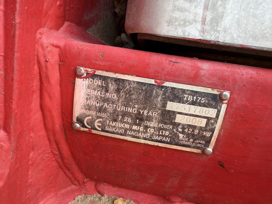 TaKeuchi excavator  TB175