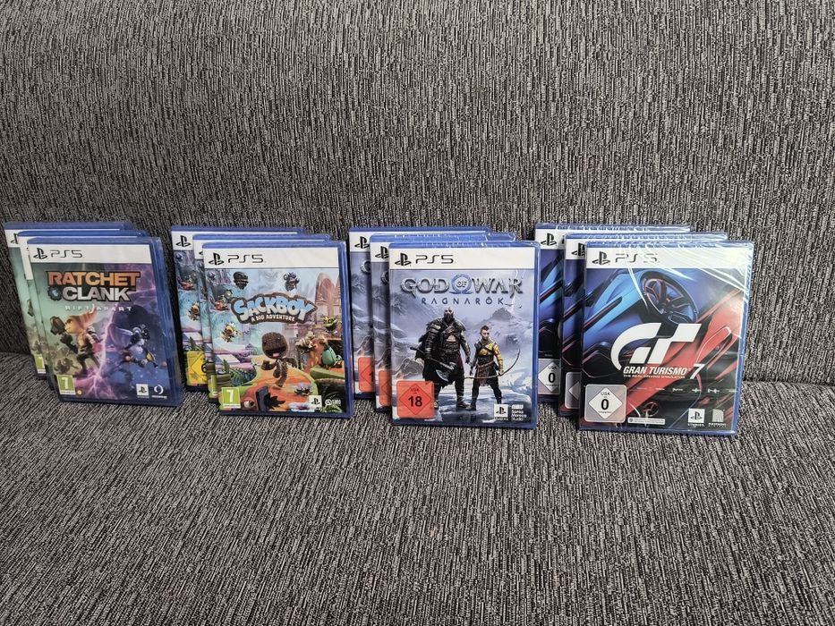 Gran Turismo 7,God Of War Ragnarok, Sackboy,Ratchet and clank Rift PS5