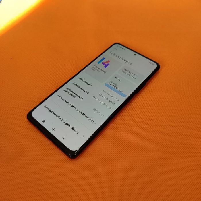 Redmi note 10 pro sotiladi dastavka bor
