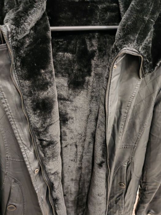 Пальто экокожа зимнее