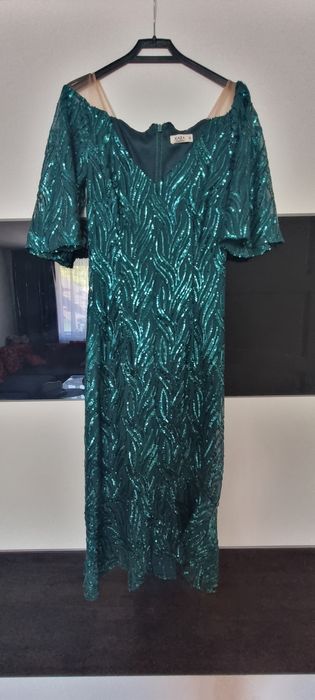 Rochie paiete verde smarand