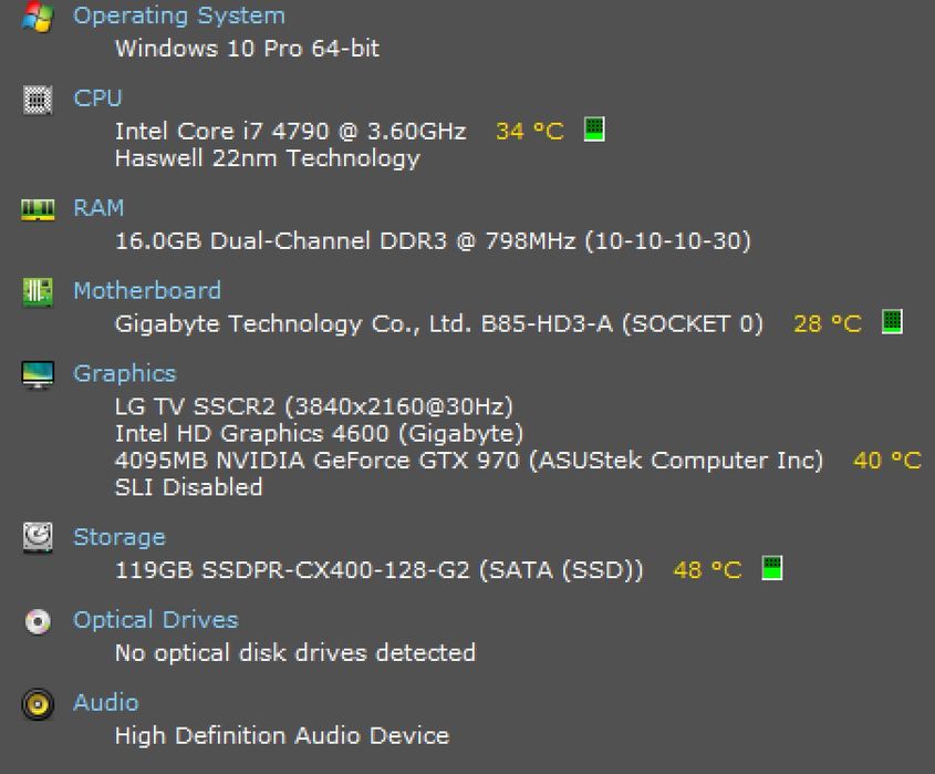 Unitate PC gaming I7 , 16 GB RAM, 4GB VIDEO, SSD