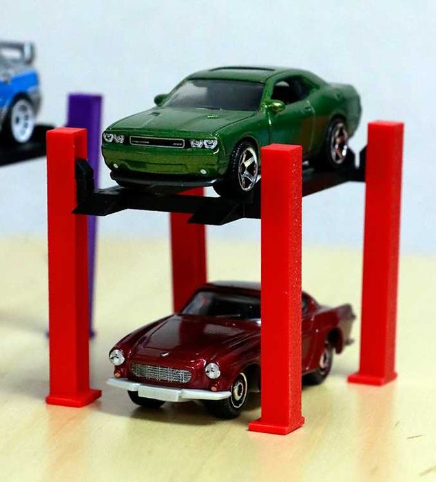 Elevator funcțional pentru machete 1:64 – Matchbox, Hot Wheels