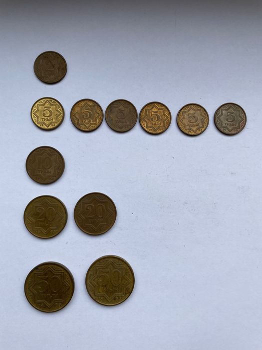 Монеты Казахстана, тиынки