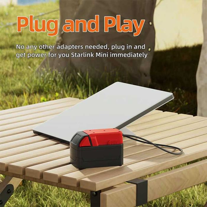 Адаптер, переходник для Starlink Mini от Milwaukee АКБ