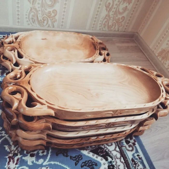 Прокатга астау! Туй ва маросимла учун ёгочдан тайёрланган идишлар.