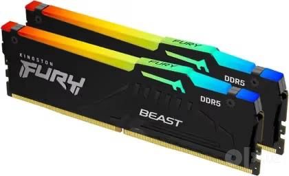 KINGSTON Fury Beast RGB 64GB (2×32GB) DDR5 5600MHz